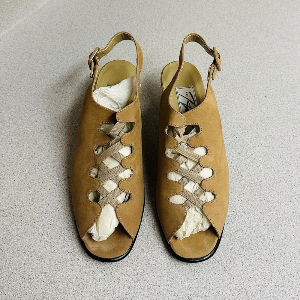 Ros Hommerson Tan Leather Platform Sandals